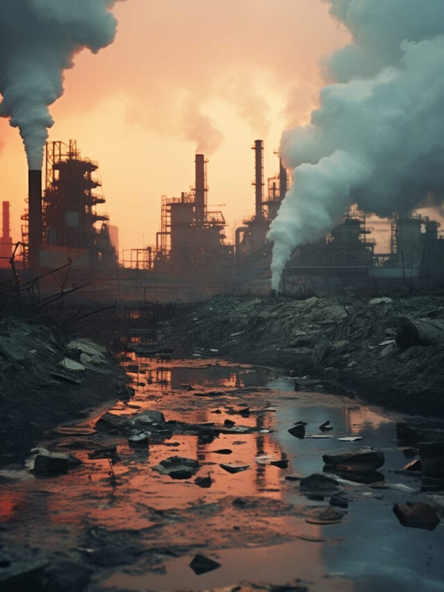 Top 10 most polluted cities in the world, showcasing air and water pollution levels.