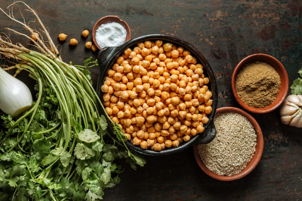 Boiled chickpeas full of nutrition