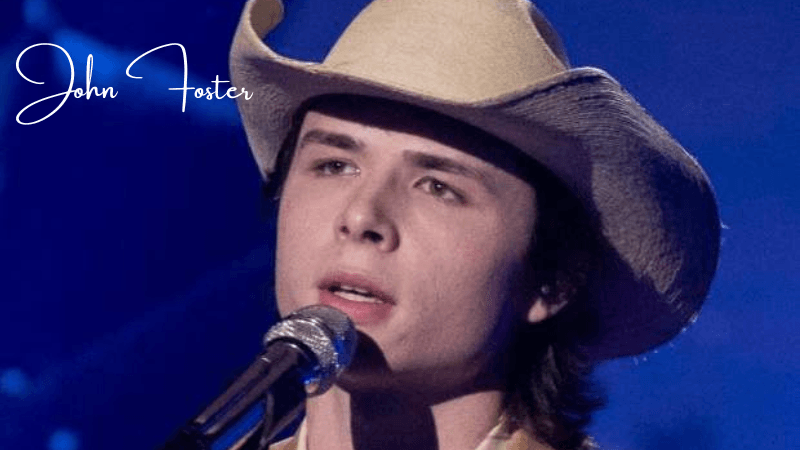 John Foster playing acoustic guitar – American Idol Top 5 indie artist