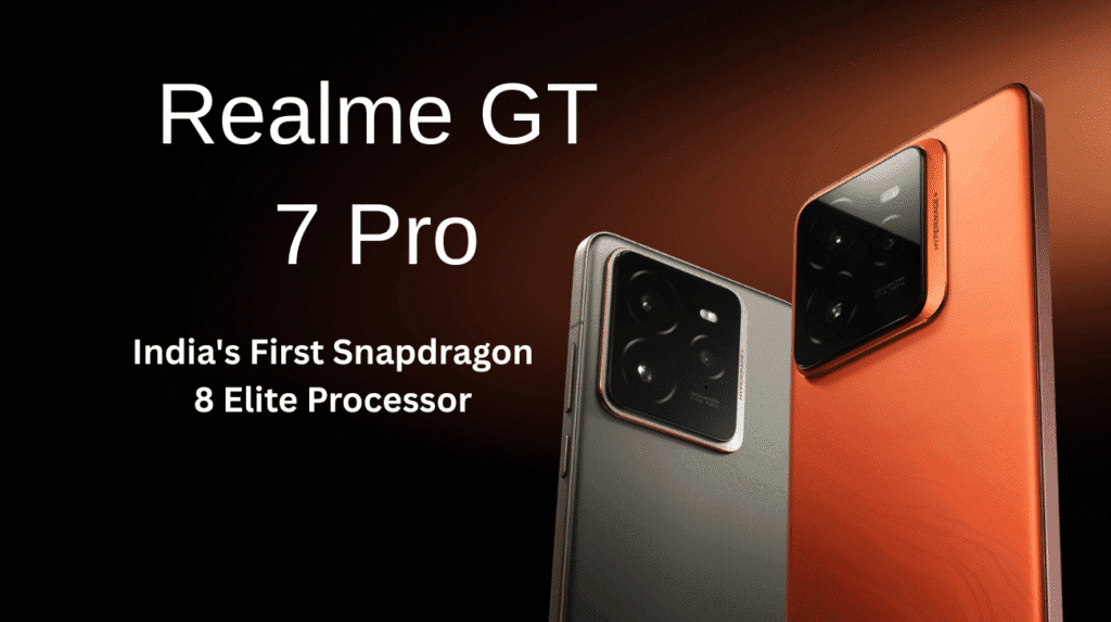 Realme GT7 Pro smartphone featuring Snapdragon 8 Elite processor