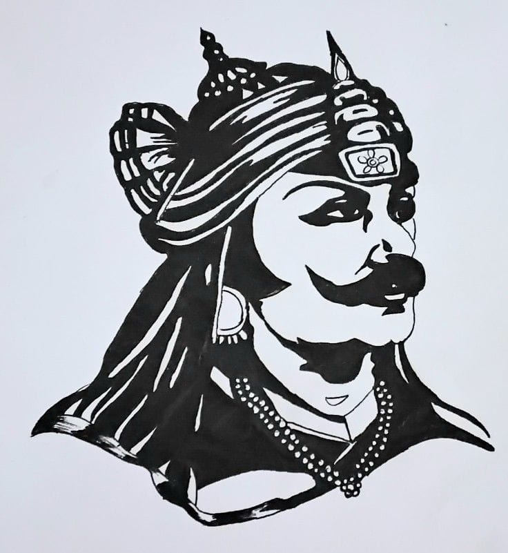 Maharana Pratap HD photos drawing sketch in pencil art