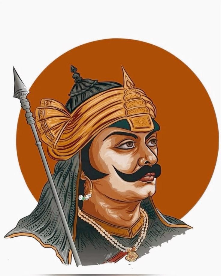 Maharana Pratap HD photo in royal Rajput attire