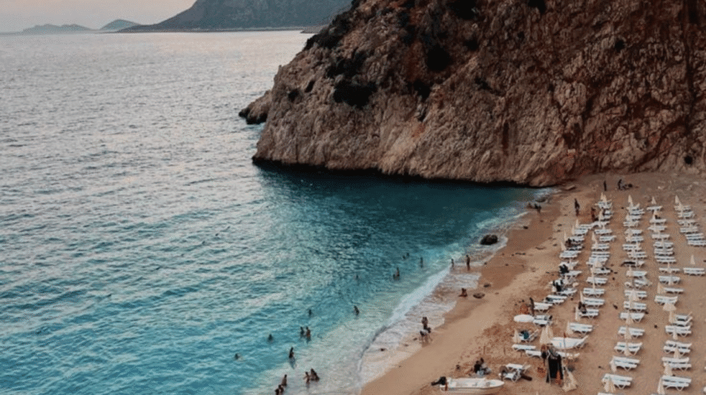 Relaxing beach view at one of the most popular tourist destinations in 2025