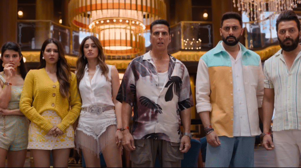 Housefull 5 box office collection movie poster featuring Akshay Kumar and ensemble cast in colorful comedy scene